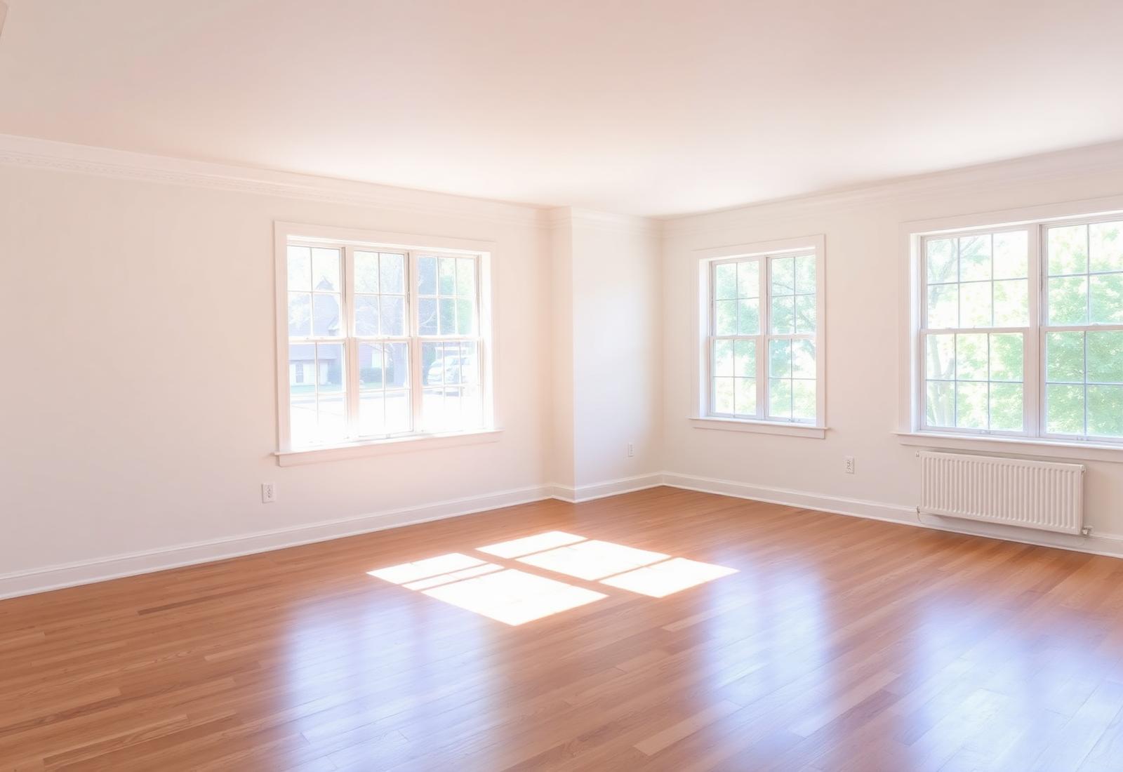 Empty freshly cleaned Rancho Bernardo home ready for move-out inspection